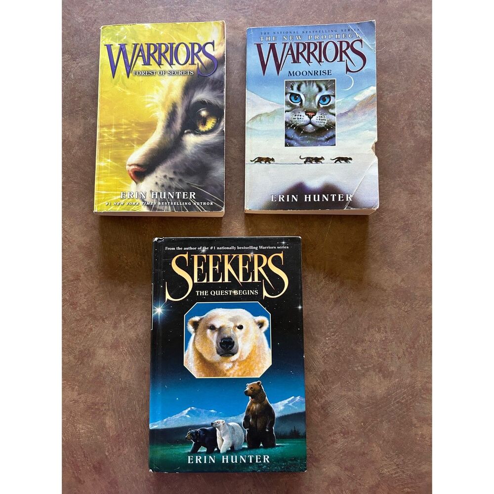 Erin Hunter Warriors and Seekers Paperback Book Lot of 3